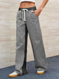 Striped Wide Leg Jeans
