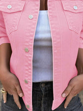 Button Front Denim Jacket for Effortless Style and Comfort
