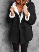 Full Size Cozy Sherpa Lined Toggle Coat with Hood Plus Size