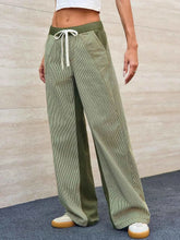 Striped Wide Leg Jeans