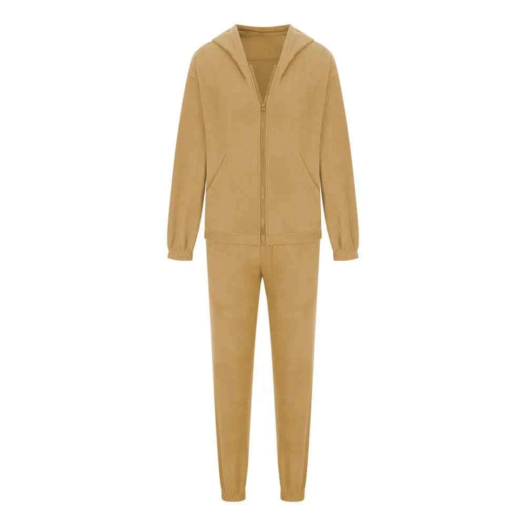 Zip Up Hoodie Joggers Set for Ultimate Comfort and Style