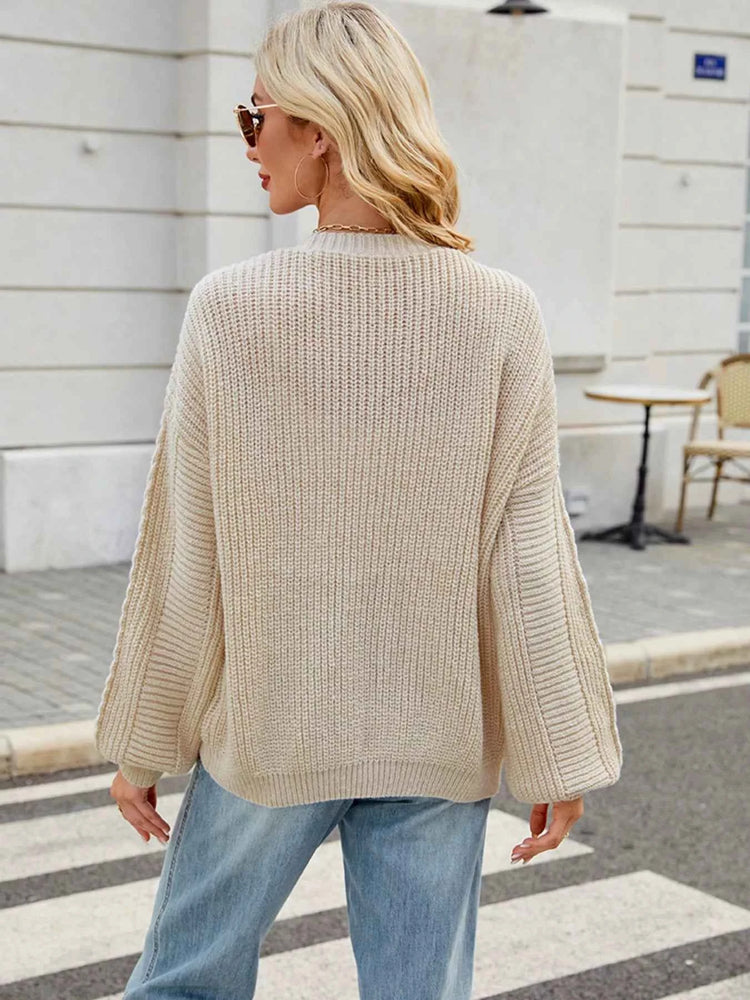 Button Up Long Sleeve Cardigan