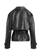 Leather Trench Coat with Belt - Stylish and Versatile Leather Belted Trench Jacket