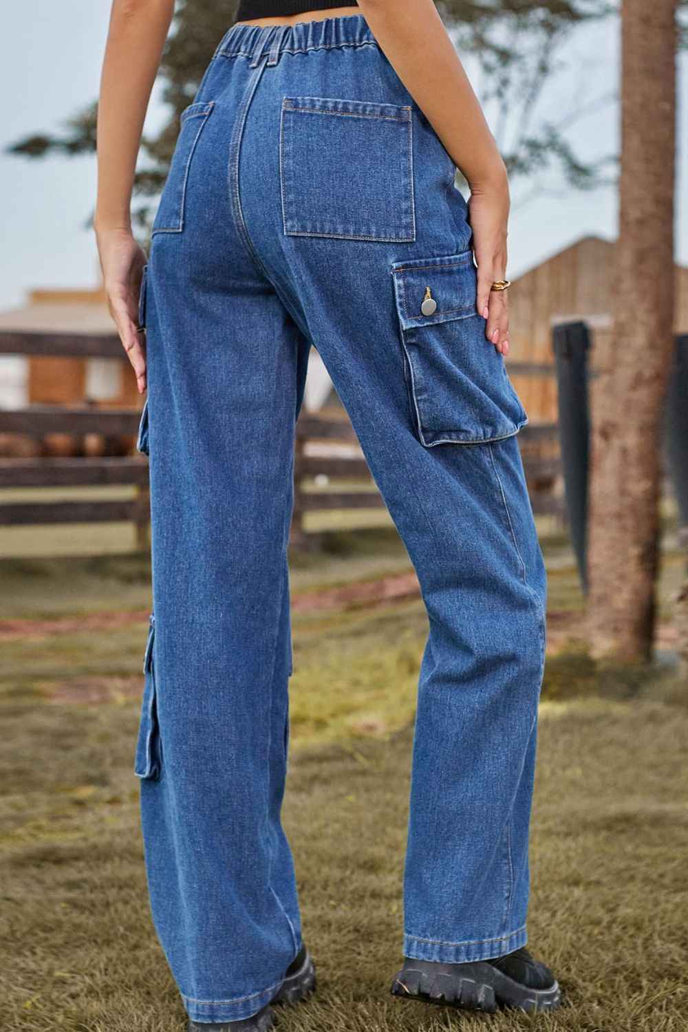 Loose Fit Long Jeans with Pockets for Ultimate Comfort and Style