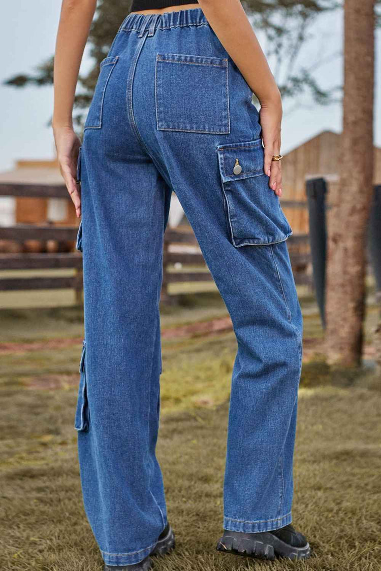 Loose Fit Long Jeans with Pockets for Ultimate Comfort and Style