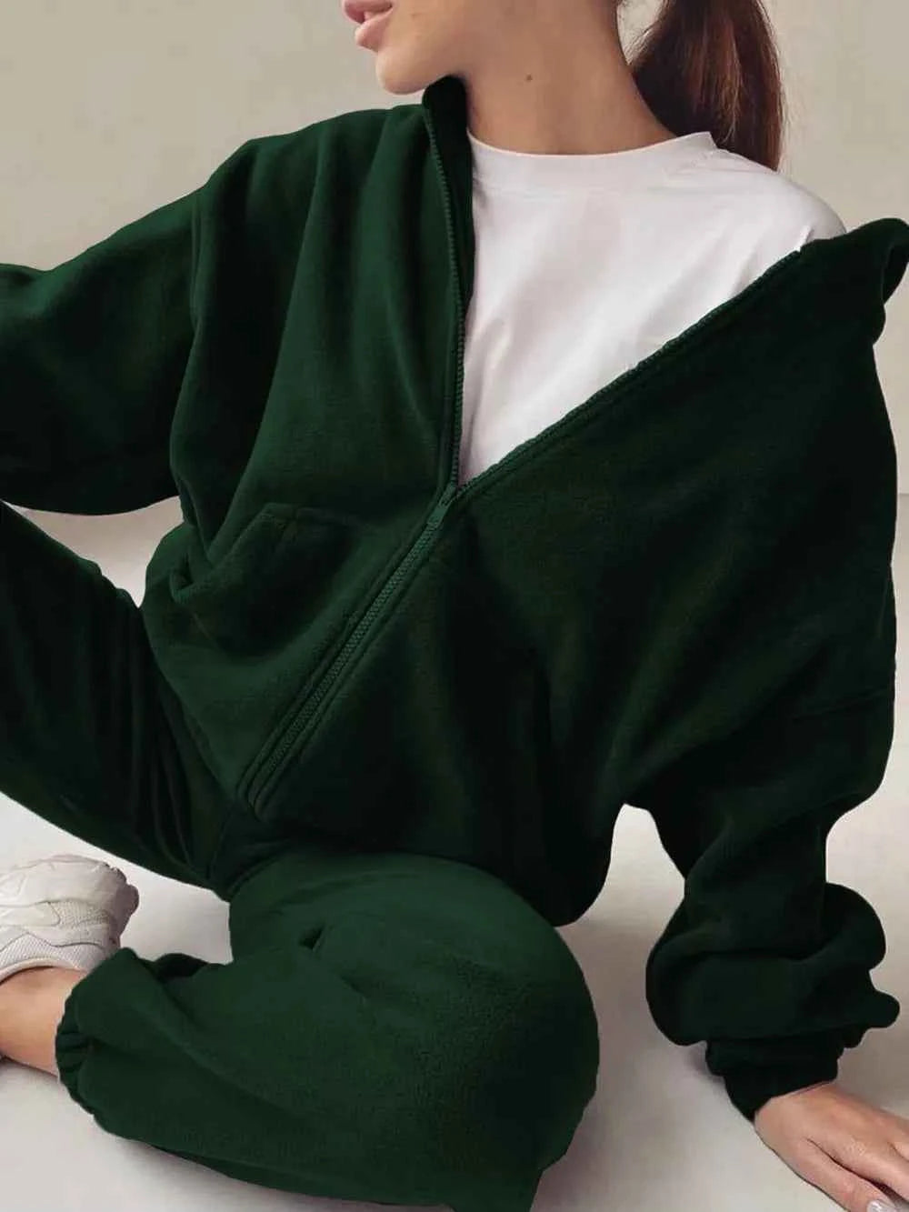Zip Up Hoodie Joggers Set for Ultimate Comfort and Style