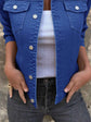 Button Front Denim Jacket for Effortless Style and Comfort