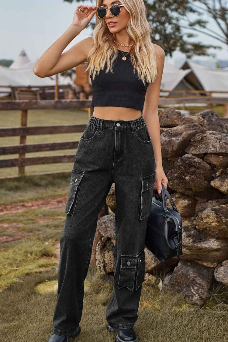 Loose Fit Long Jeans with Pockets for Ultimate Comfort and Style