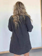 Full Size Button Front Long Sleeve Denim Dress Plus Size