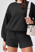 Round Neck Sweatshirt and Shorts Set for Ultimate Comfort and Style