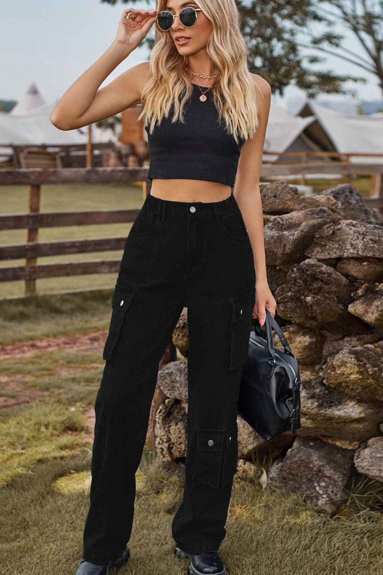 Loose Fit Long Jeans with Pockets for Ultimate Comfort and Style