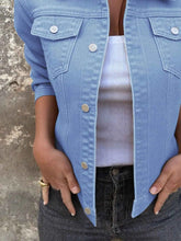 Button Front Denim Jacket for Effortless Style and Comfort