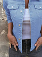 Button Front Denim Jacket for Effortless Style and Comfort