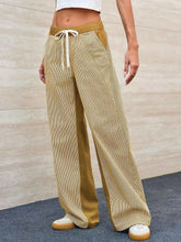 Striped Wide Leg Jeans