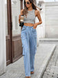 High-Waisted Cargo Jeans with Multi-Pocket Design for Ultimate Style and Comfort