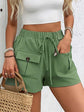 Perfee Tied Elastic Waist Shorts with Pockets for Ultimate Comfort