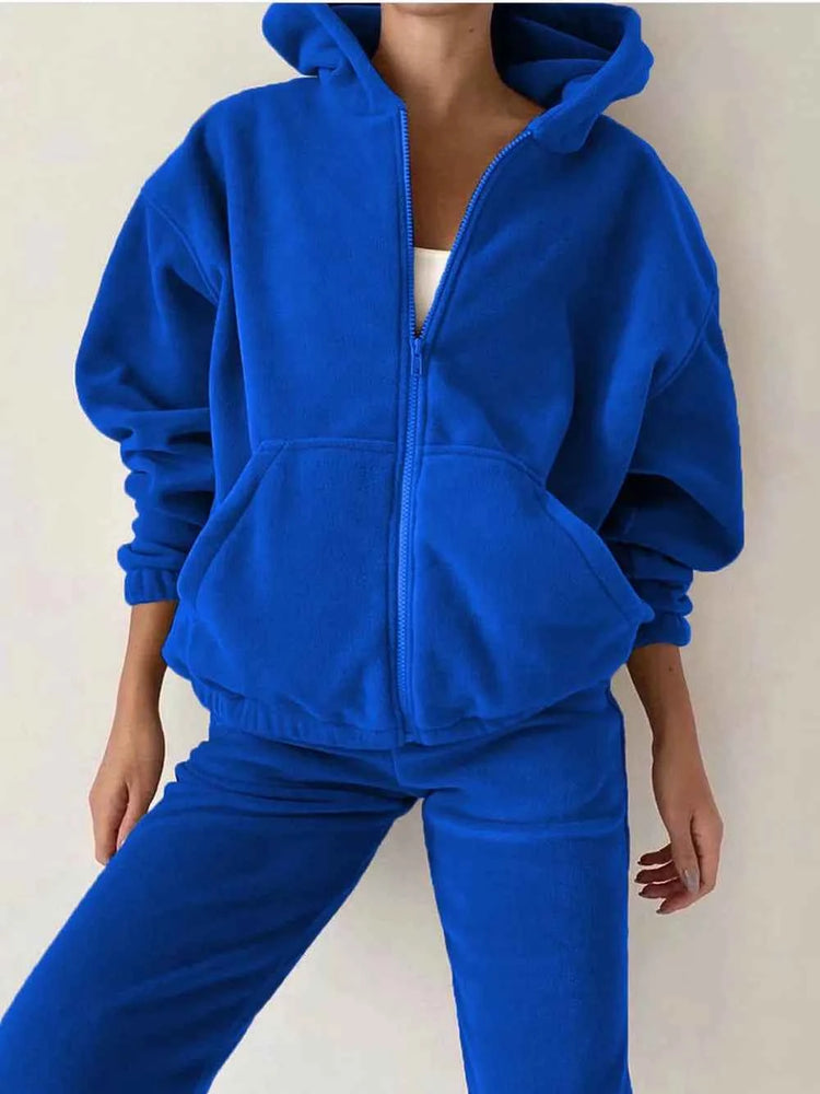 Zip Up Hoodie Joggers Set for Ultimate Comfort and Style