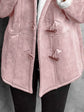 Full Size Cozy Sherpa Lined Toggle Coat with Hood Plus Size