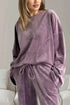 Buttery-Soft Round Neck Long Sleeve Top and Drawstring Pants Set