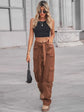High-Waisted Cargo Jeans with Multi-Pocket Design for Ultimate Style and Comfort