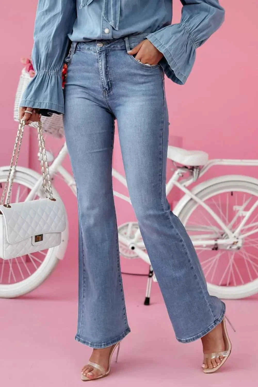Bootcut Jeans with Pockets
