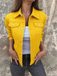 Button Front Denim Jacket for Effortless Style and Comfort