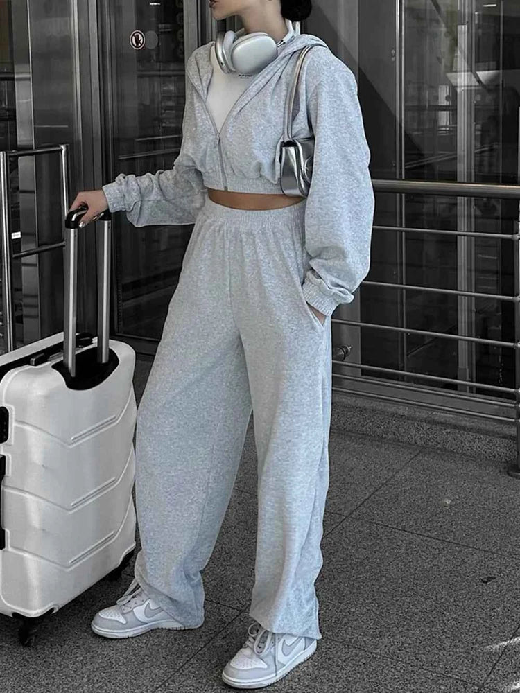 Zip Up Hoodie and Pants Set for Ultimate Comfort and Style