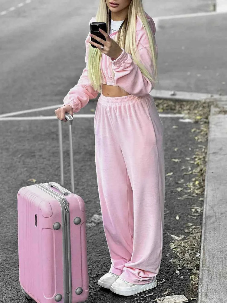 Zip Up Hoodie and Pants Set for Ultimate Comfort and Style