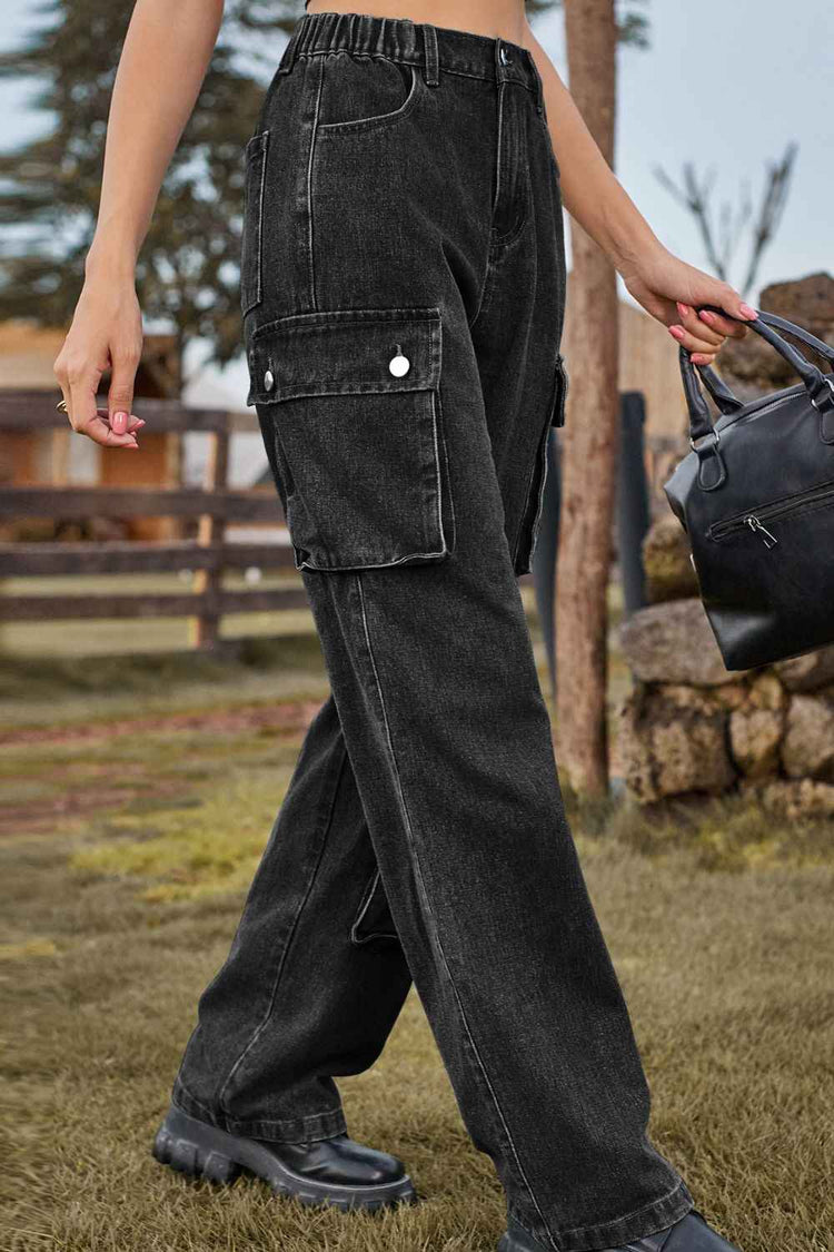 Loose Fit Long Jeans with Pockets for Ultimate Comfort and Style