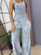 Full Size Wide Leg Washed Denim Overalls Plus Size