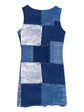 Patchwork Scoop Neck Denim Tank Dress