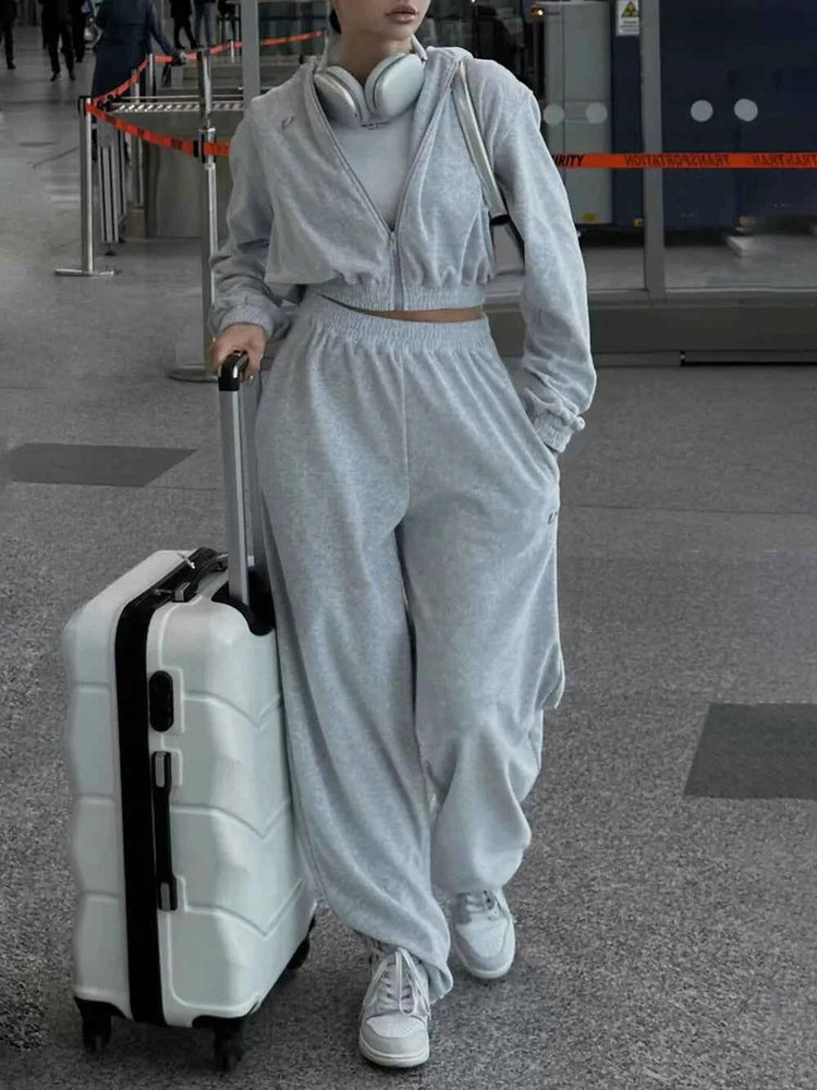 Zip Up Hoodie and Pants Set for Ultimate Comfort and Style