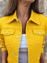 Button Front Denim Jacket for Effortless Style and Comfort