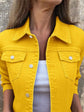 Button Front Denim Jacket for Effortless Style and Comfort