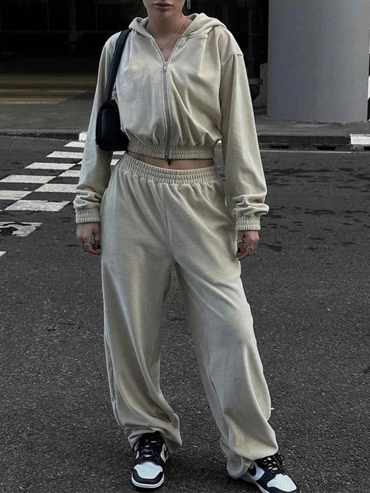 Zip Up Hoodie and Pants Set for Ultimate Comfort and Style