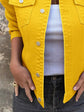 Button Front Denim Jacket for Effortless Style and Comfort